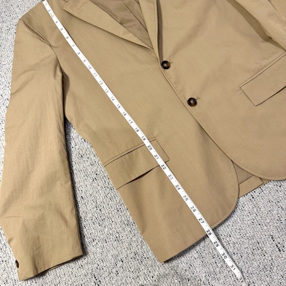 Zara Tan Blazer Windbreaker Jacket Size 38 S/M - Picture 6 of 10